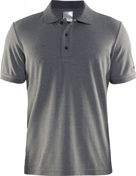 Grey Polo Shirt Product Display PNG image