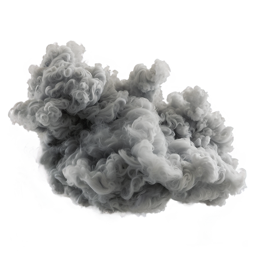 Grey Smoke Puff Png 06272024 PNG image