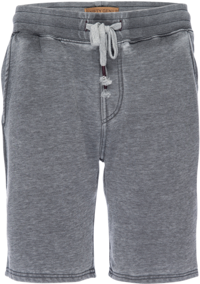 Grey Sweat Shorts Product Display PNG image