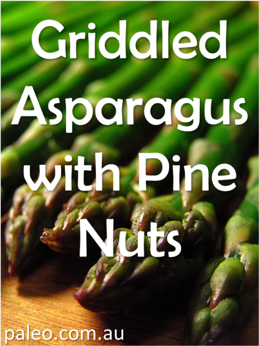 Griddled Asparaguswith Pine Nuts Recipe PNG image