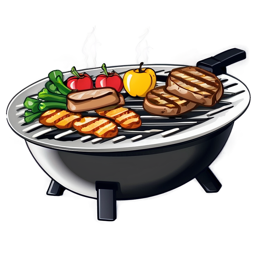 Grill Cartoon Png 05252024 PNG image