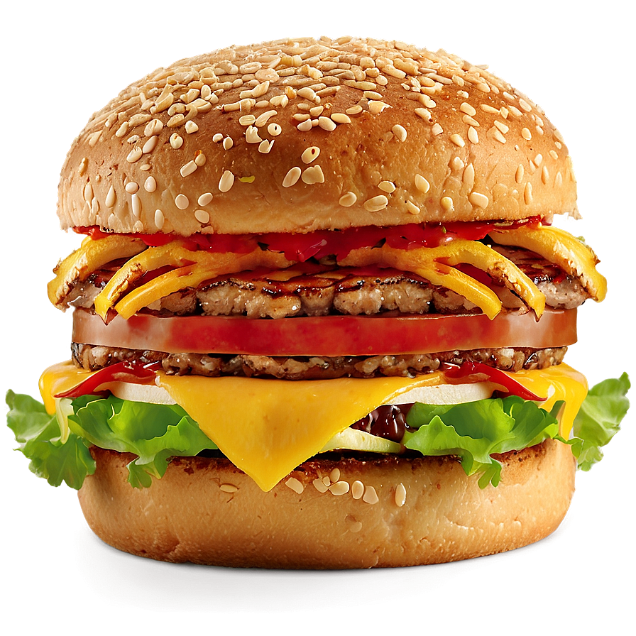 Grilled Burger King Burger Png 11 PNG image