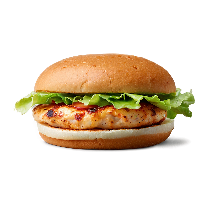 Grilled Chicken Burger Png 67 PNG image