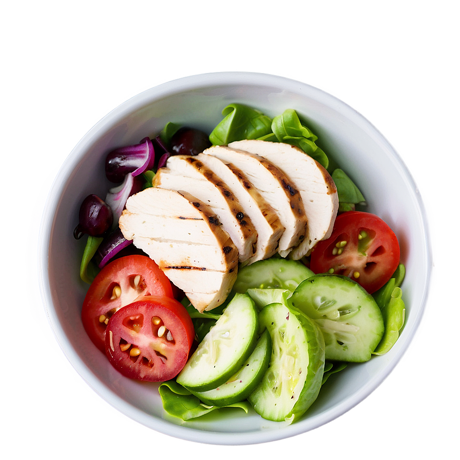 Grilled Chicken Greek Salad Png Pwy PNG image