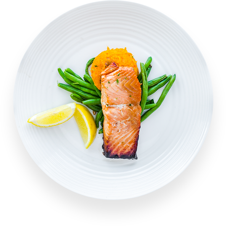 Grilled Salmon Filletwith Vegetables PNG image