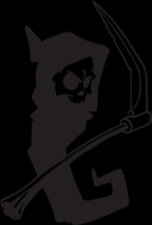 Grim Reaper Silhouette PNG image