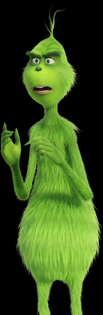 Grinch Character Pose PNG image