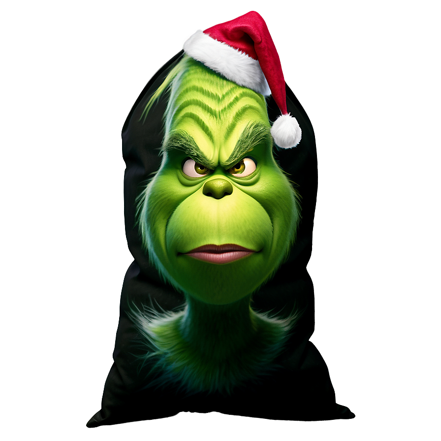 Grinch Christmas Sack Png 93 PNG image