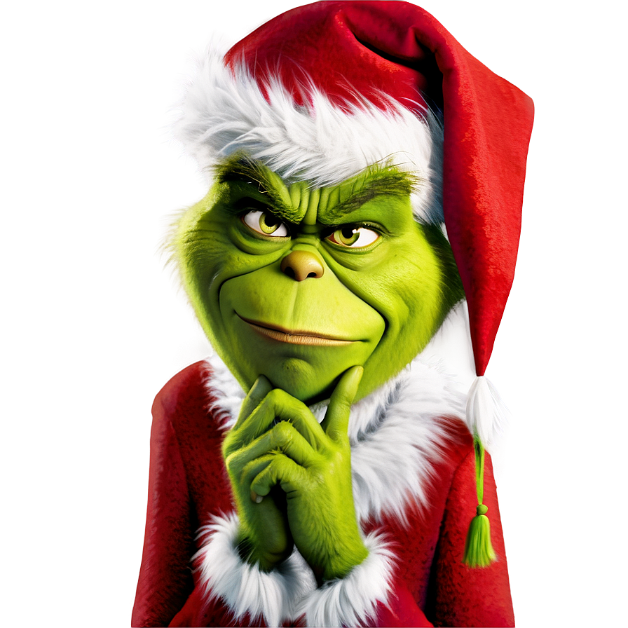 Grinch Portrait Png 05042024 PNG image