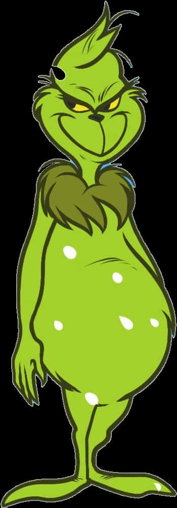 Grinch Standing Smirk PNG image