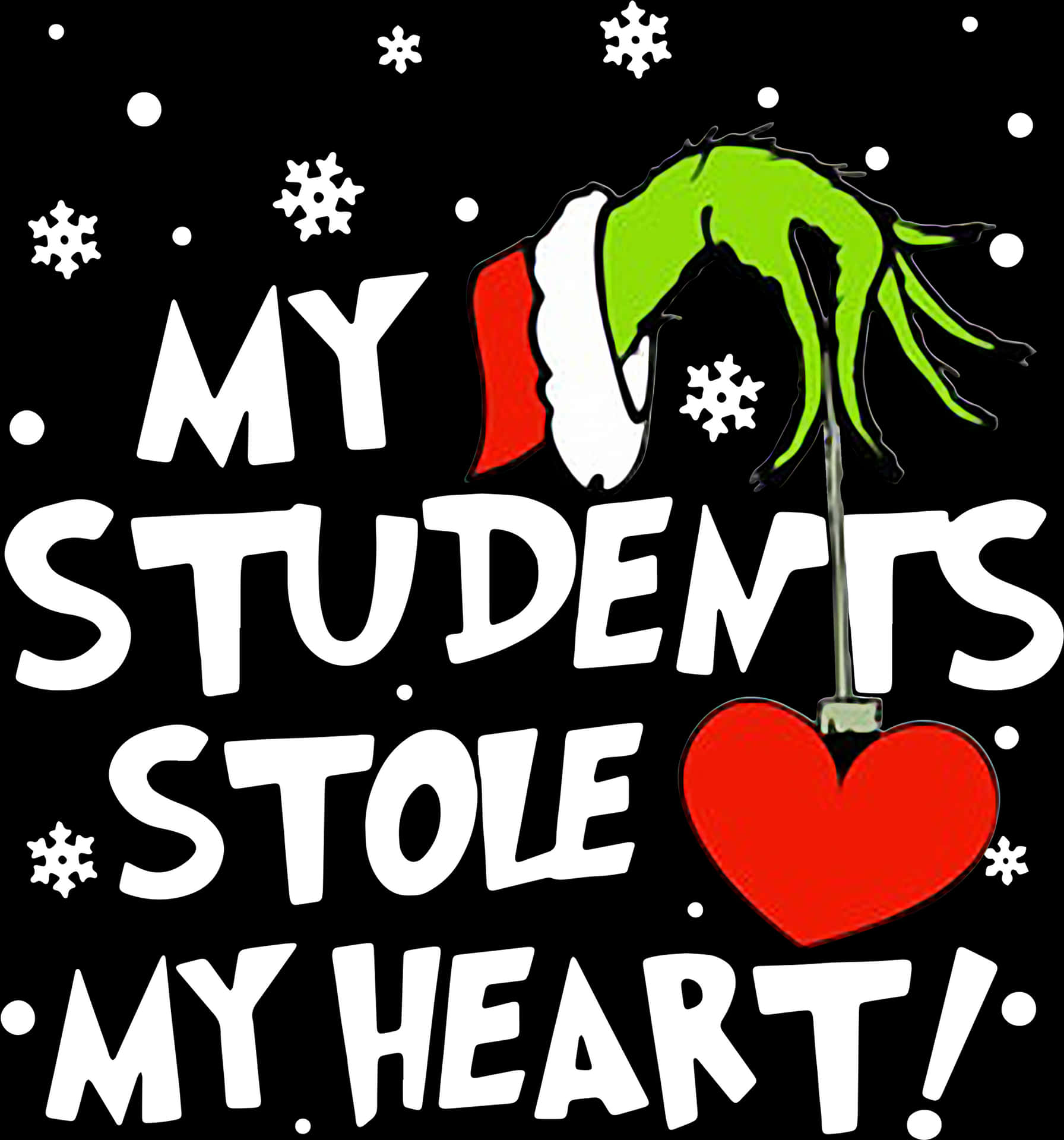 Grinch Teacher Appreciation Graphic PNG image