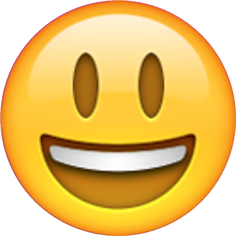 Grinning Face Emoji PNG image