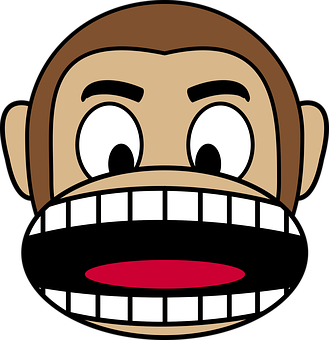 Grinning_ Monkey_ Emoji_ Vector PNG image