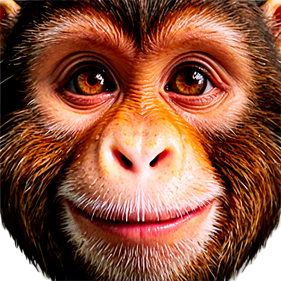 Grinning Monkey Face Png 06272024 PNG image