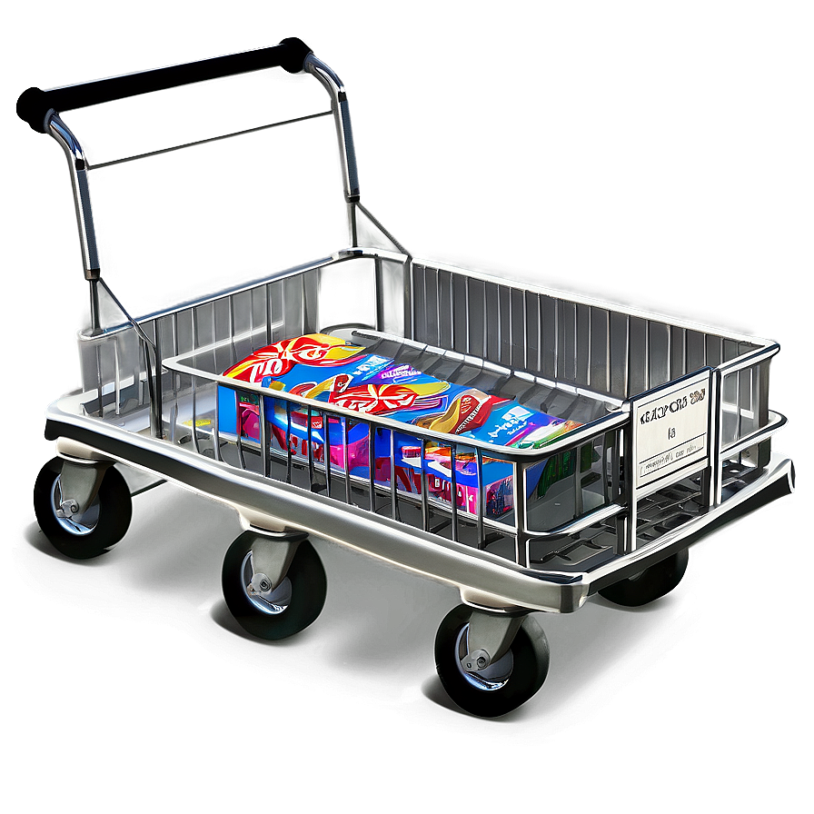 Grocery Cart Isolated Png 06282024 PNG image