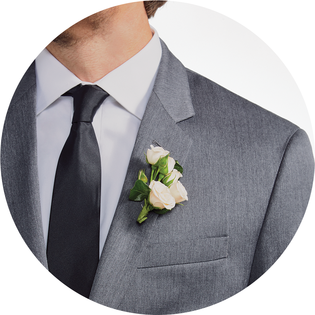 Groom Suit Boutonniere PNG image