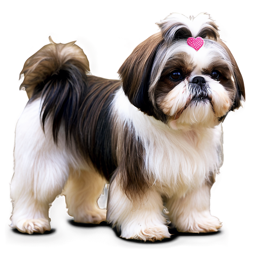 Groomed Shih Tzu Show Dog Png 50 PNG image