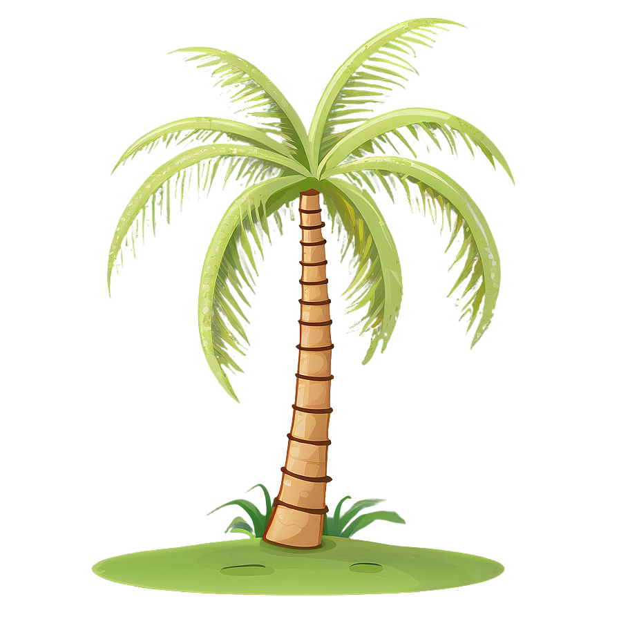 Group Of Cartoon Palm Trees Png Dkb PNG image