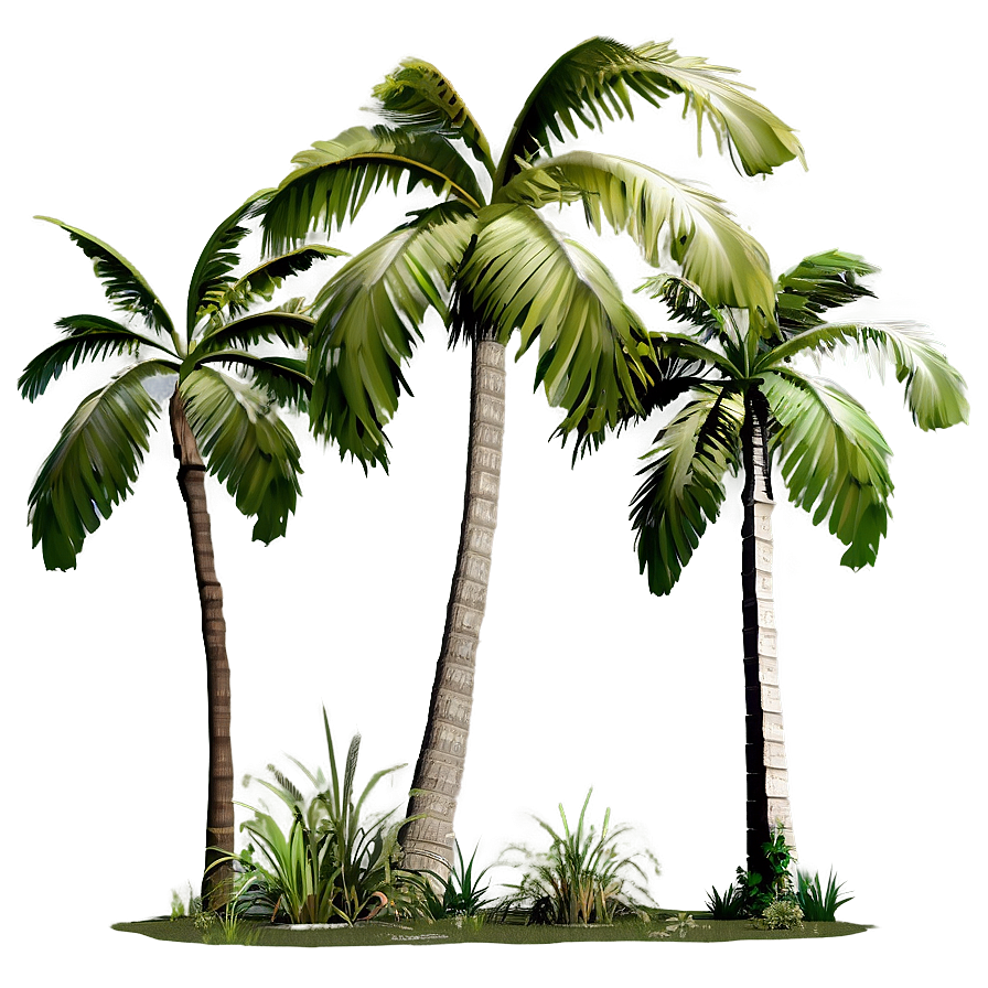 Group Of Palm Trees Png Fdu PNG image