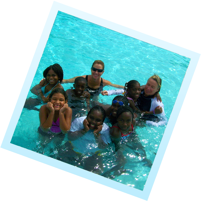 Group_ Swimming_ Pool_ Fun PNG image