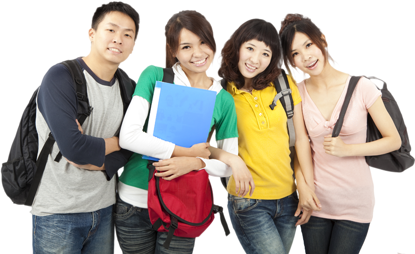 Groupof Students Smiling PNG image