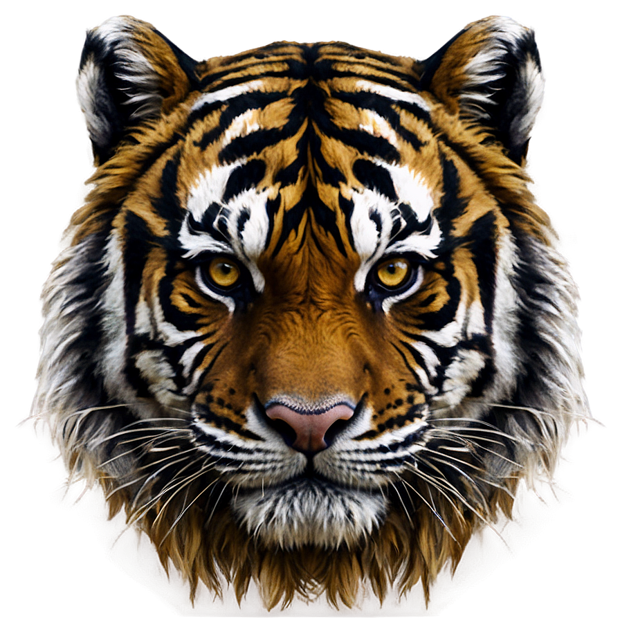 Growling Tiger Portrait Png 53 PNG image