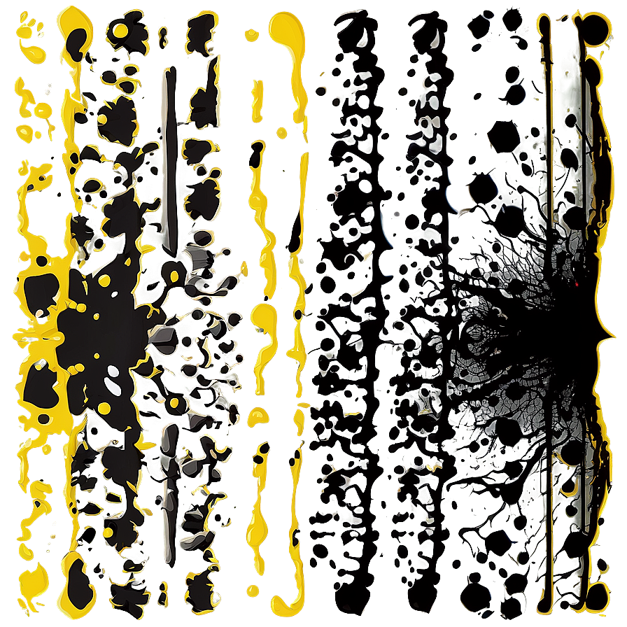 Grunge Black Splatter Art Png 75 PNG image