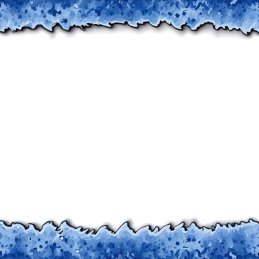 Grunge Blue Border Png 06202024 PNG image