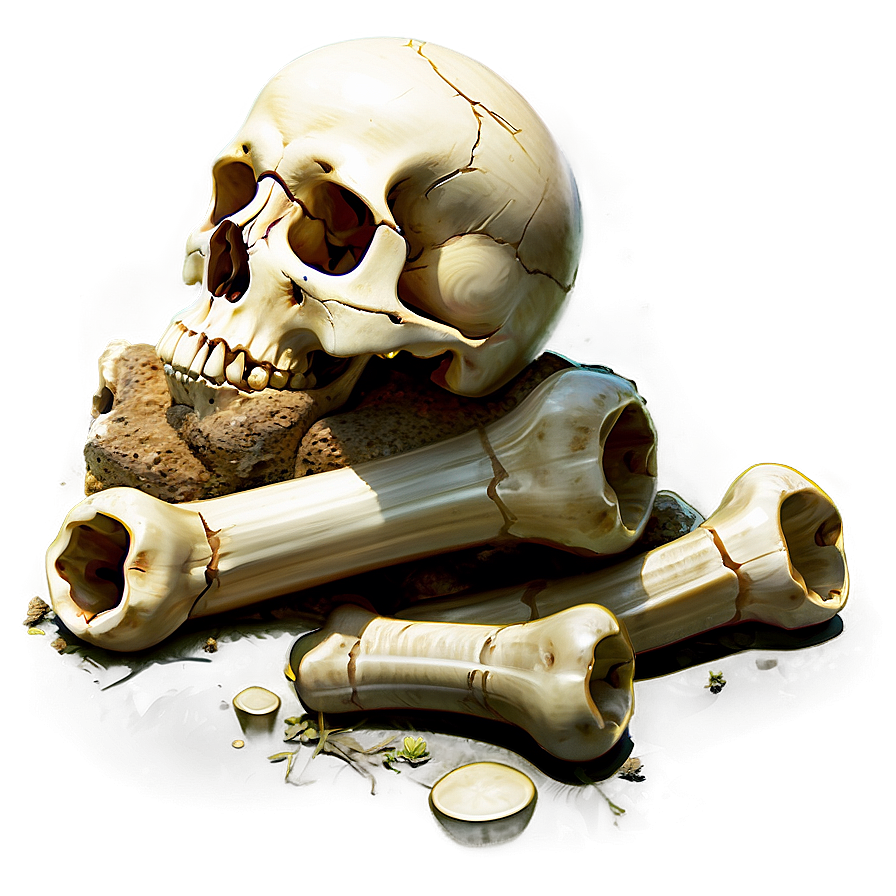 Grunge Bone Pile Illustration Png Pvf67 PNG image