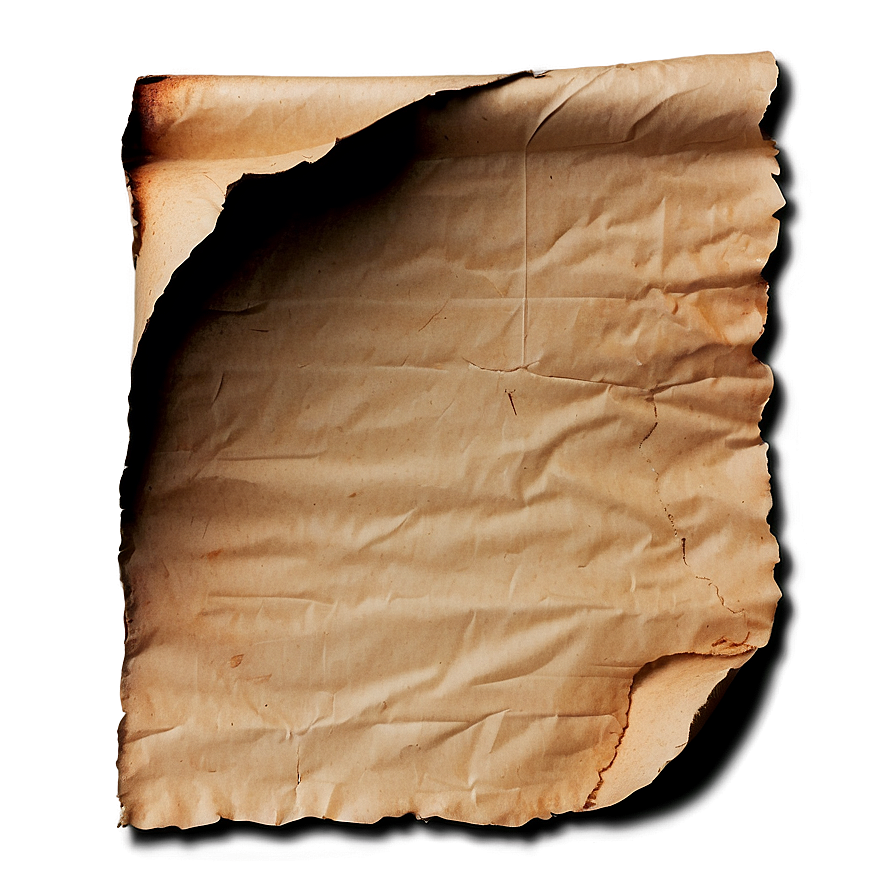 Grunge Burned Paper Png Sea PNG image