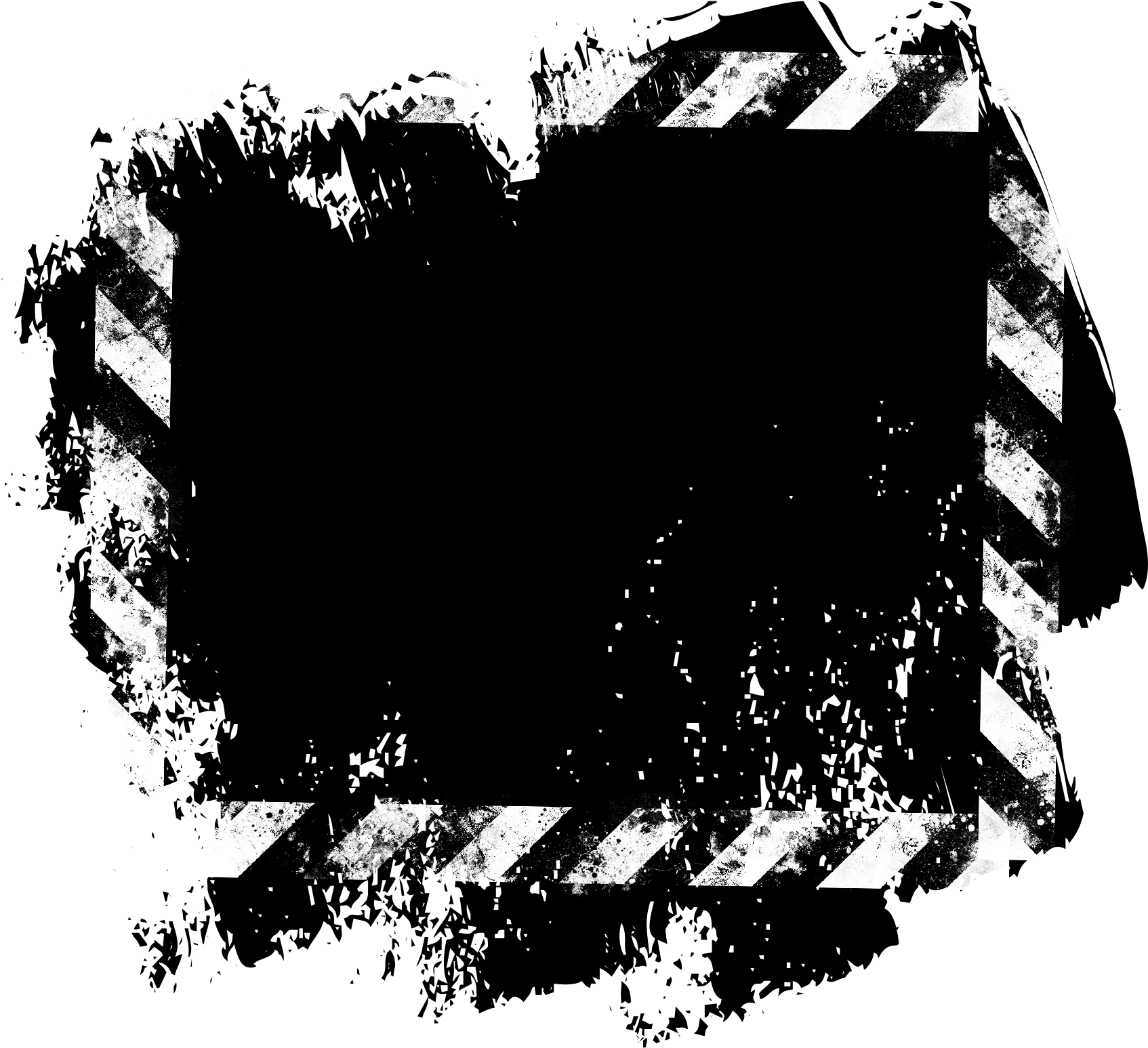 Grunge Film Clapperboard Frame PNG image