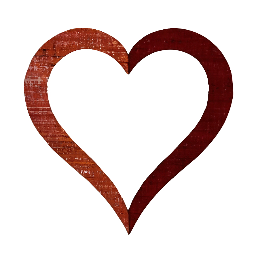 Grunge Heart Vector Png 06132024 PNG image