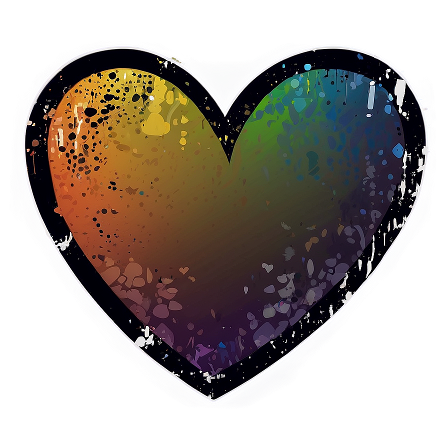 Grunge Heart Vector Png 06132024 PNG image