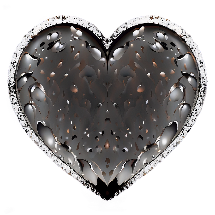 Grunge Heart Vector Png 4 PNG image