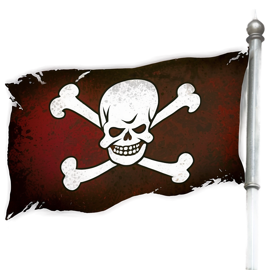 Grunge Pirate Flag Png 06132024 PNG image