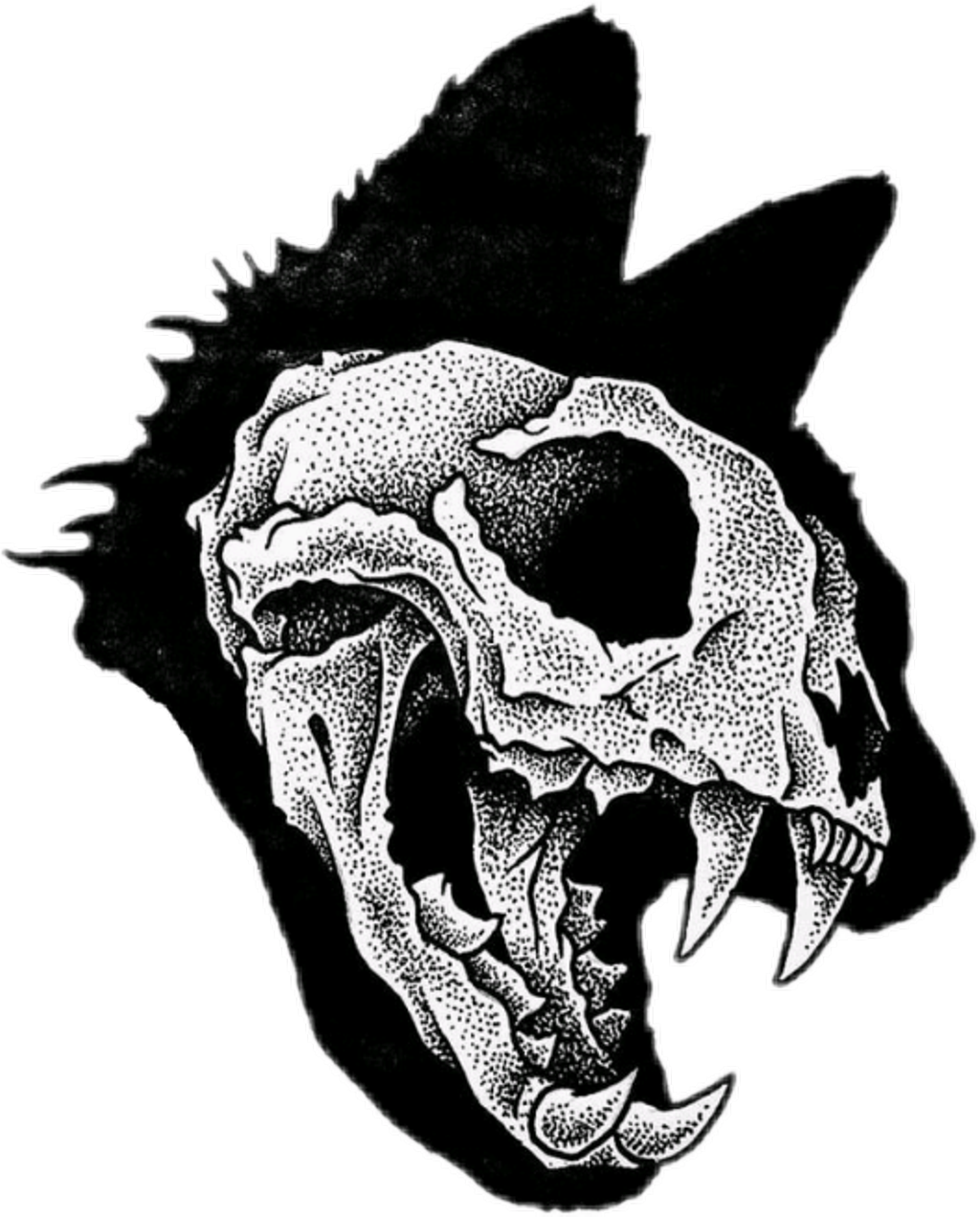 Grunge_ Skull_ Tattoo_ Design PNG image