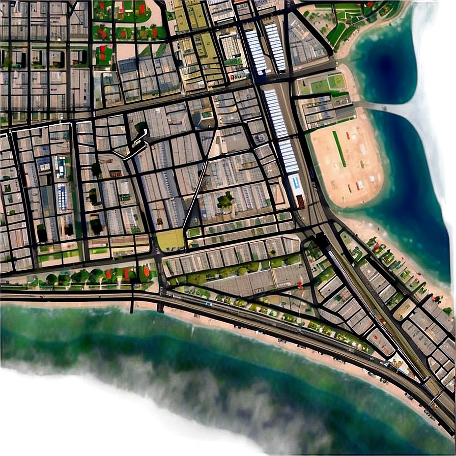 Gta Online City Map Png 52 PNG image