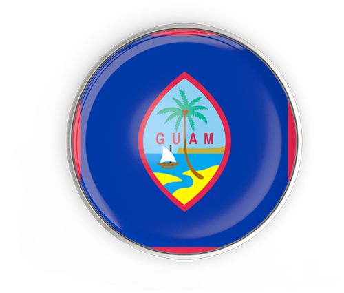 Guam Seal Button Design PNG image
