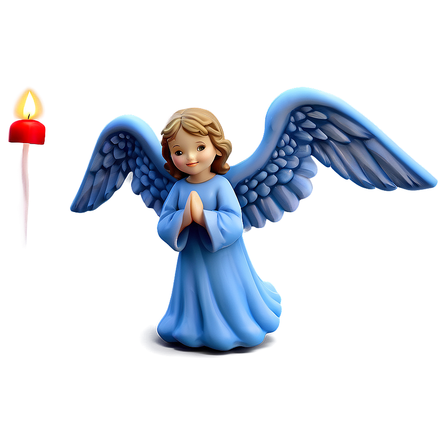 Guardian Angel With Candle Png 06262024 PNG image