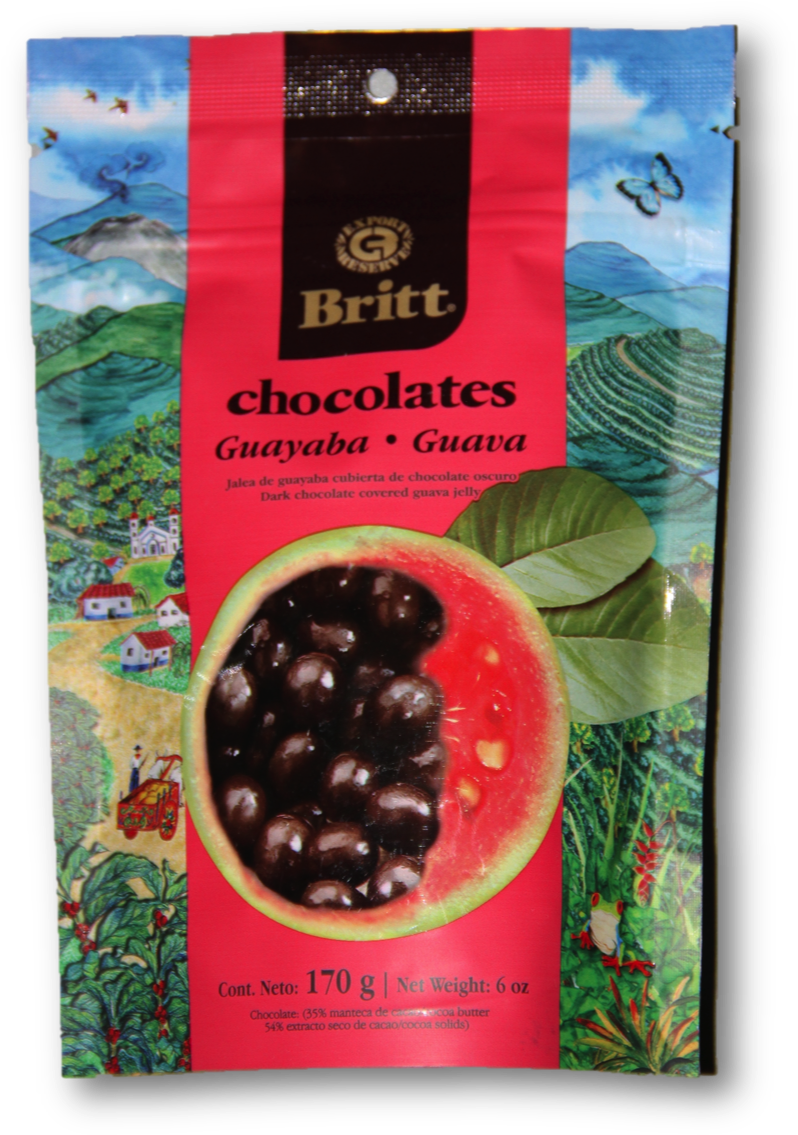 Guava Dark Chocolate Covered Treats Package PNG image
