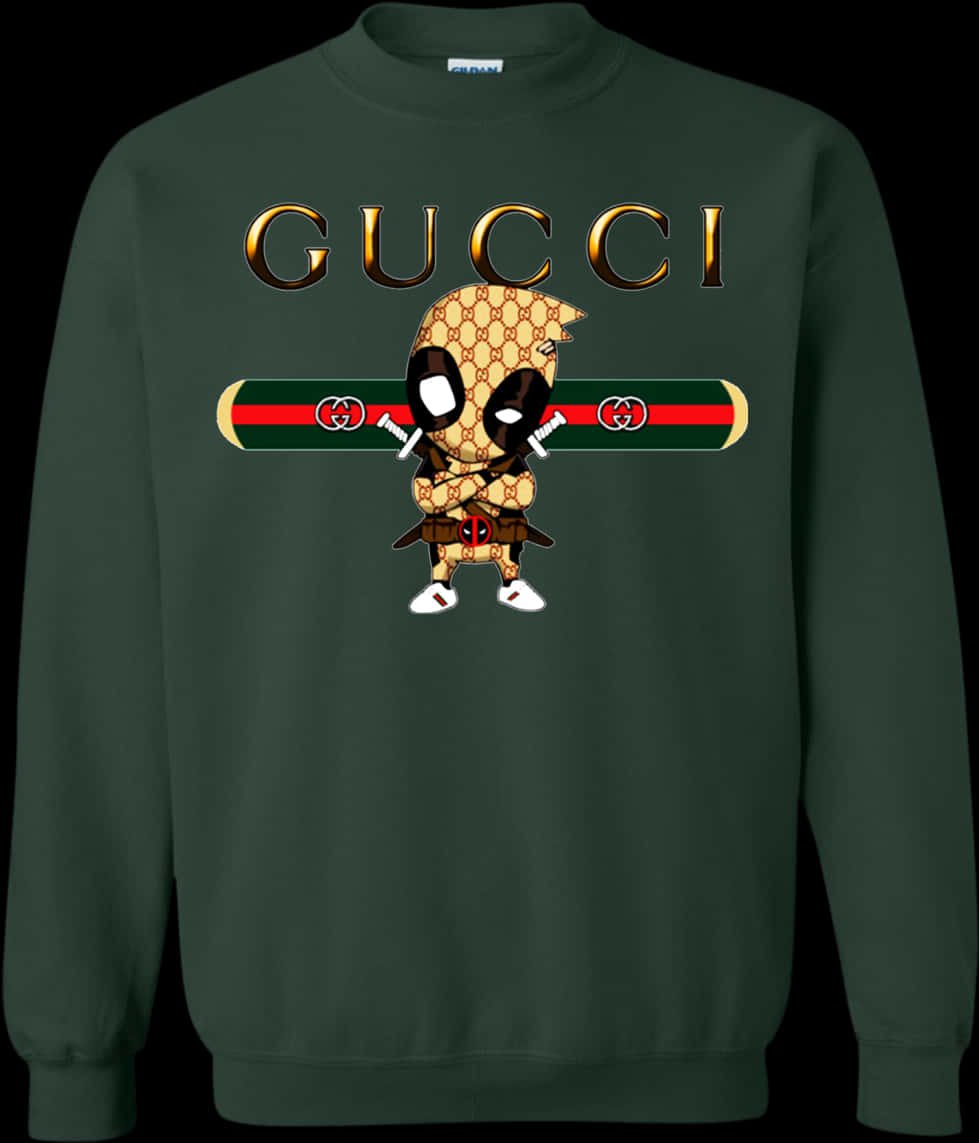 Gucci Branded Sweatshirtwith Character Design PNG image