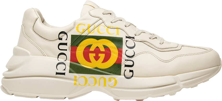 Gucci Branded White Sneaker.png PNG image