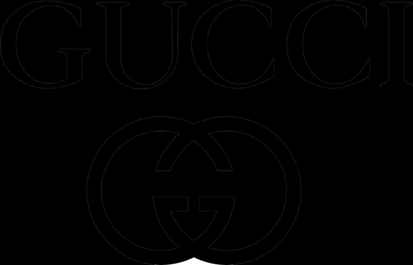 Gucci Logo Black Background PNG image