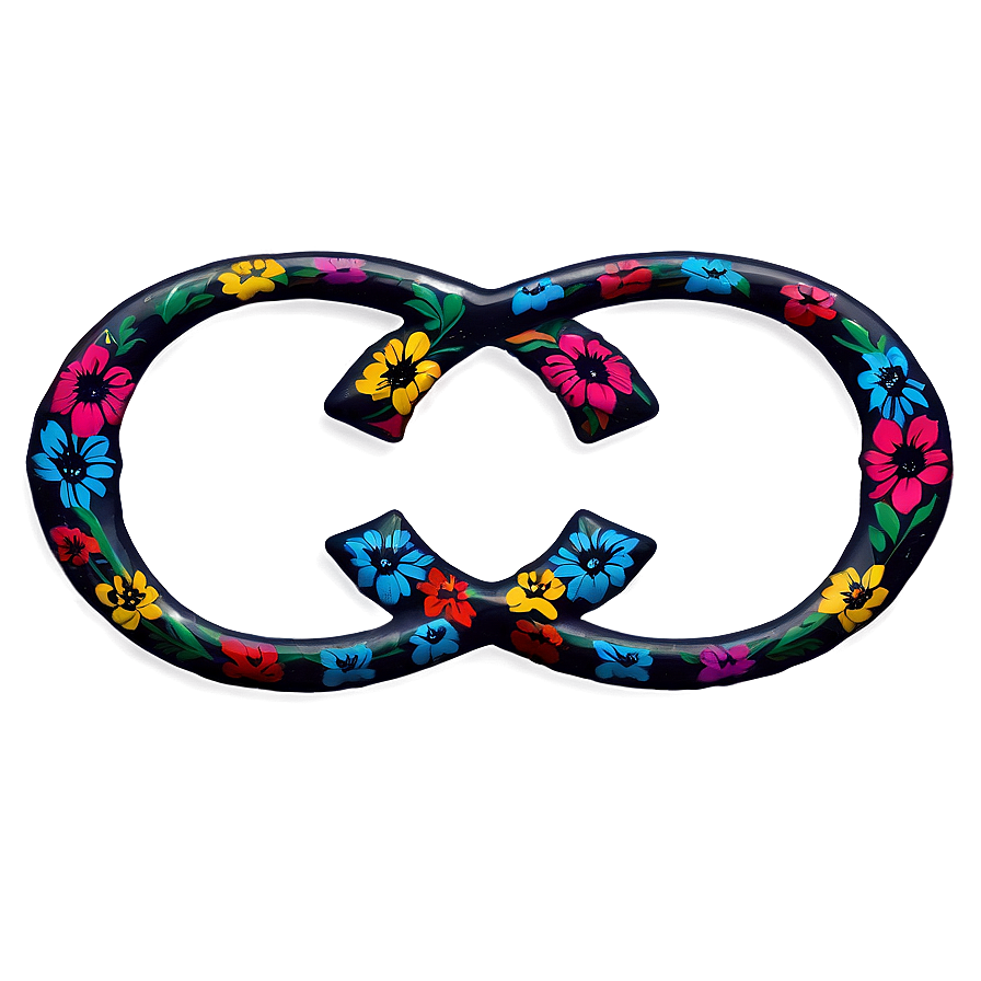 Gucci Logo With Flowers Png 05252024 PNG image
