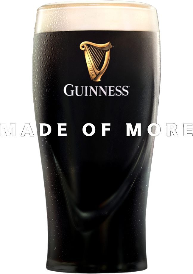 Guinness Beer Glass Madeof More PNG image