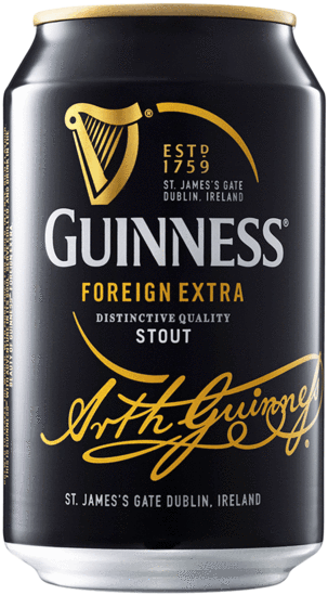 Guinness Foreign Extra Stout Can PNG image