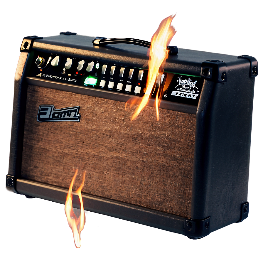 Guitar Amp On Fire Png 6 PNG image