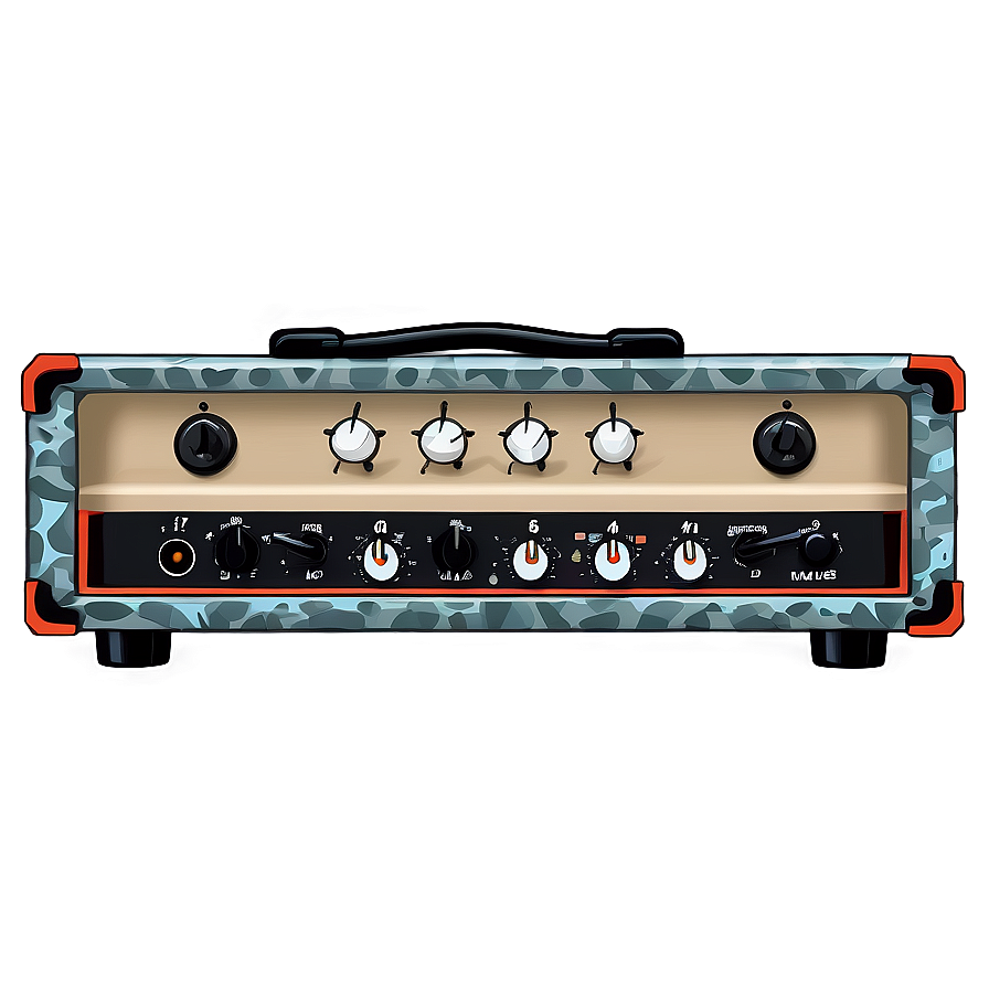 Guitar Amp With Graphic Eq Png 06252024 PNG image