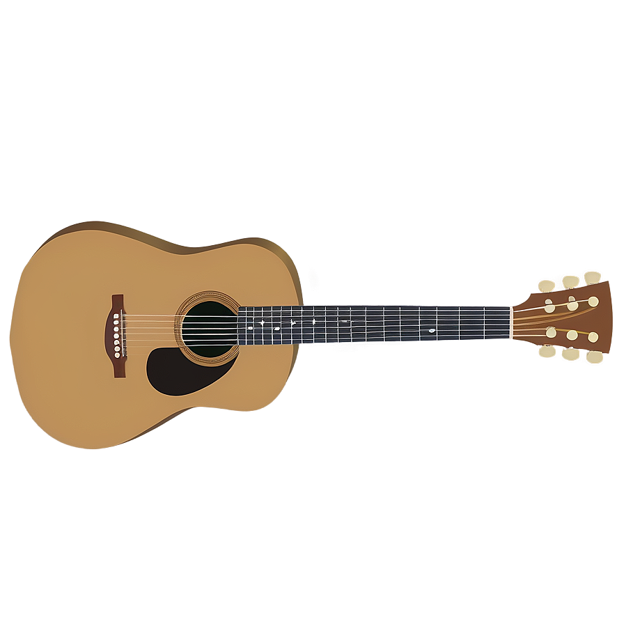 Guitar Cartoon Png 05032024 PNG image