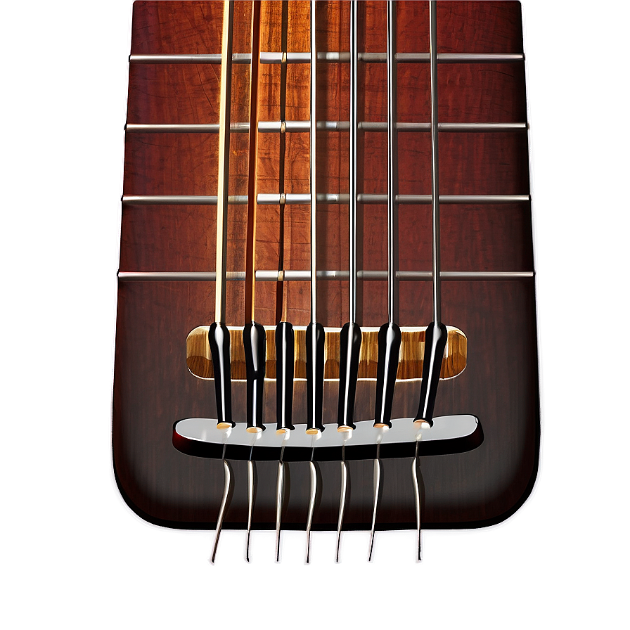 Guitar Strings With Bridge Png Dei36 PNG image